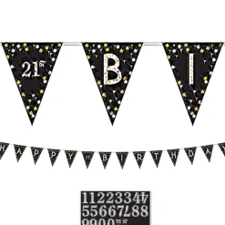 Add-An-Age Sparkling Celebration Birthday Pennant Banner Kit