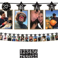 Add-An-Age - Sparkling Celebration Happy Birthday Photo Garland Kit