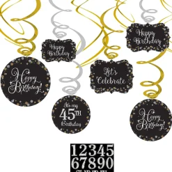 Add-An-Age Sparkling Celebration Birthday Swirl Decorations Kit