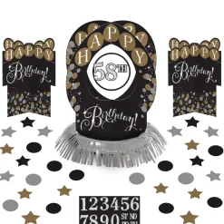 Add-An-Age - Sparkling Celebration Happy Birthday Table Decorating Kit 51pc