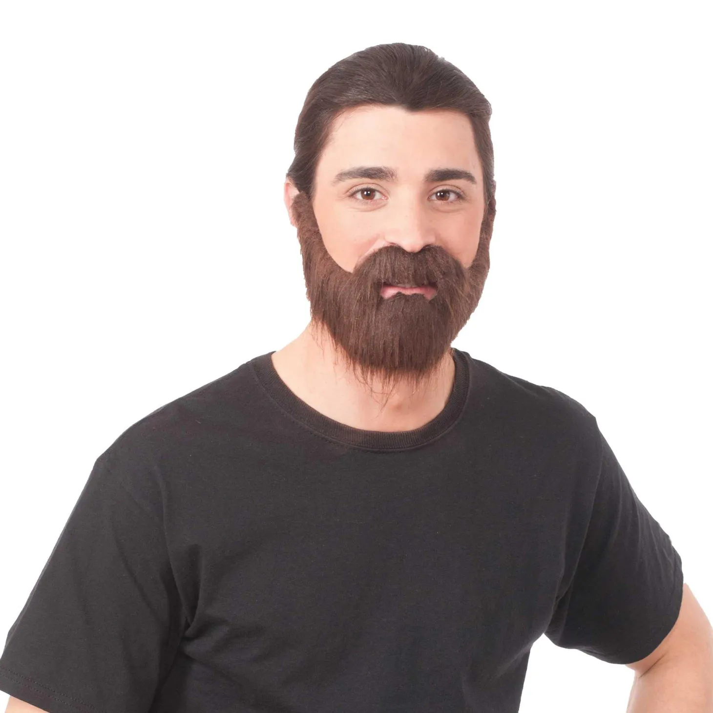 Adult Beard and Mustache Set, Brown