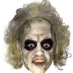 Adult Beetlejuice Vinyl 3/4 Mask with Hair