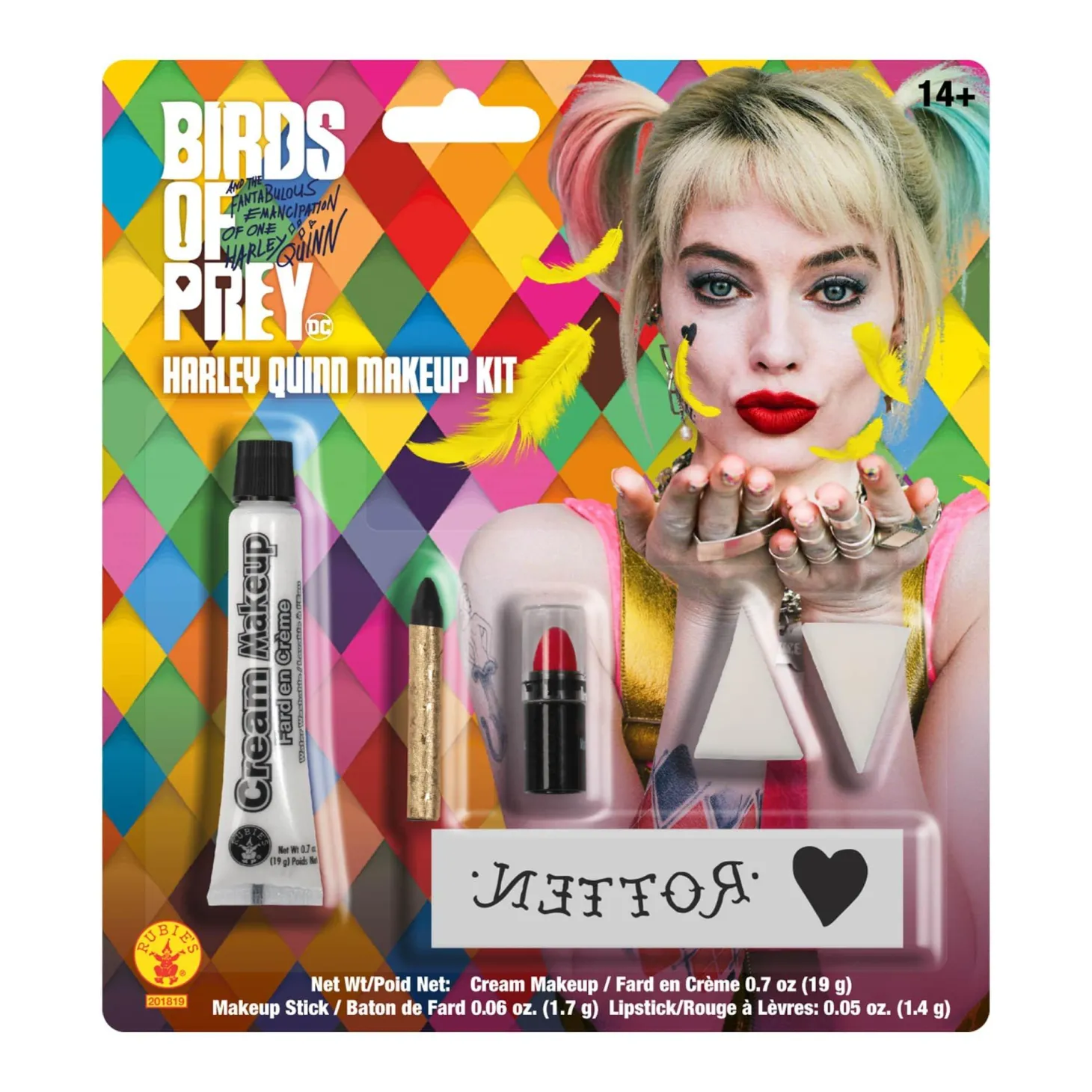 Adult Birds Of Prey Harley Quinn Makeup Set