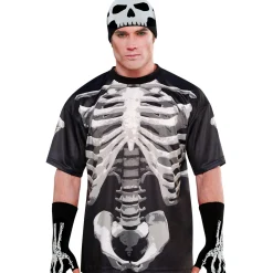 Adult Black & Bone T-Shirt - Skeleton