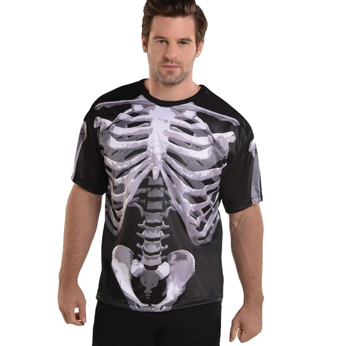 Adult Black & Bone T-Shirt - Skeleton