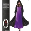 Adult Crushed Velvet Hooded Cloak Deluxe