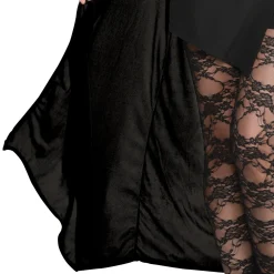 Adult Crushed Velvet Hooded Cloak Deluxe