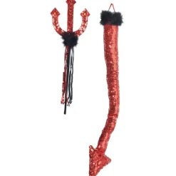 Adult Devil Tail & Pitchfork Costume Accessory Kit