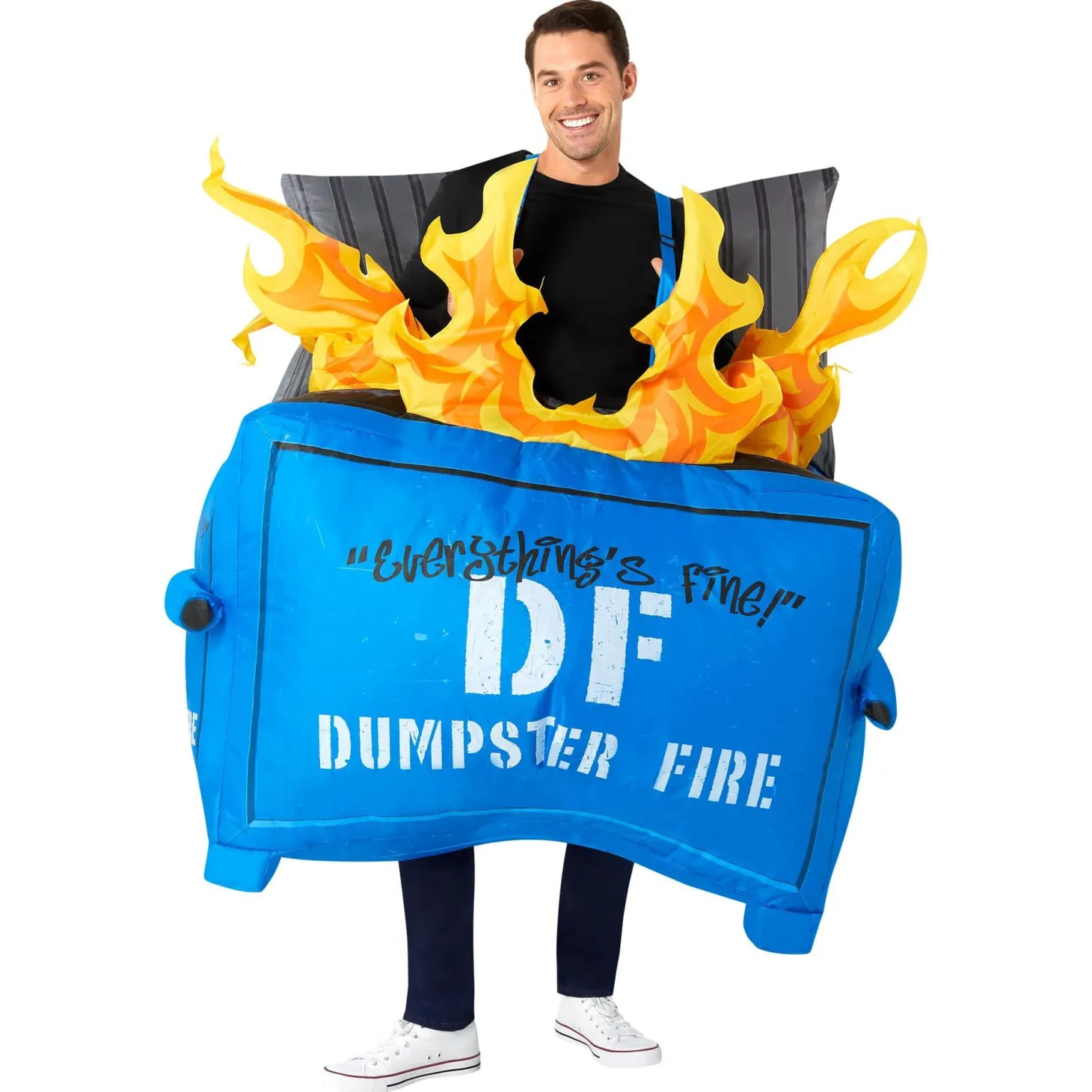 Adult Dumpster Fire Inflatable Costume