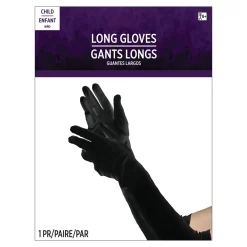 Adult Extra Long Black Gloves