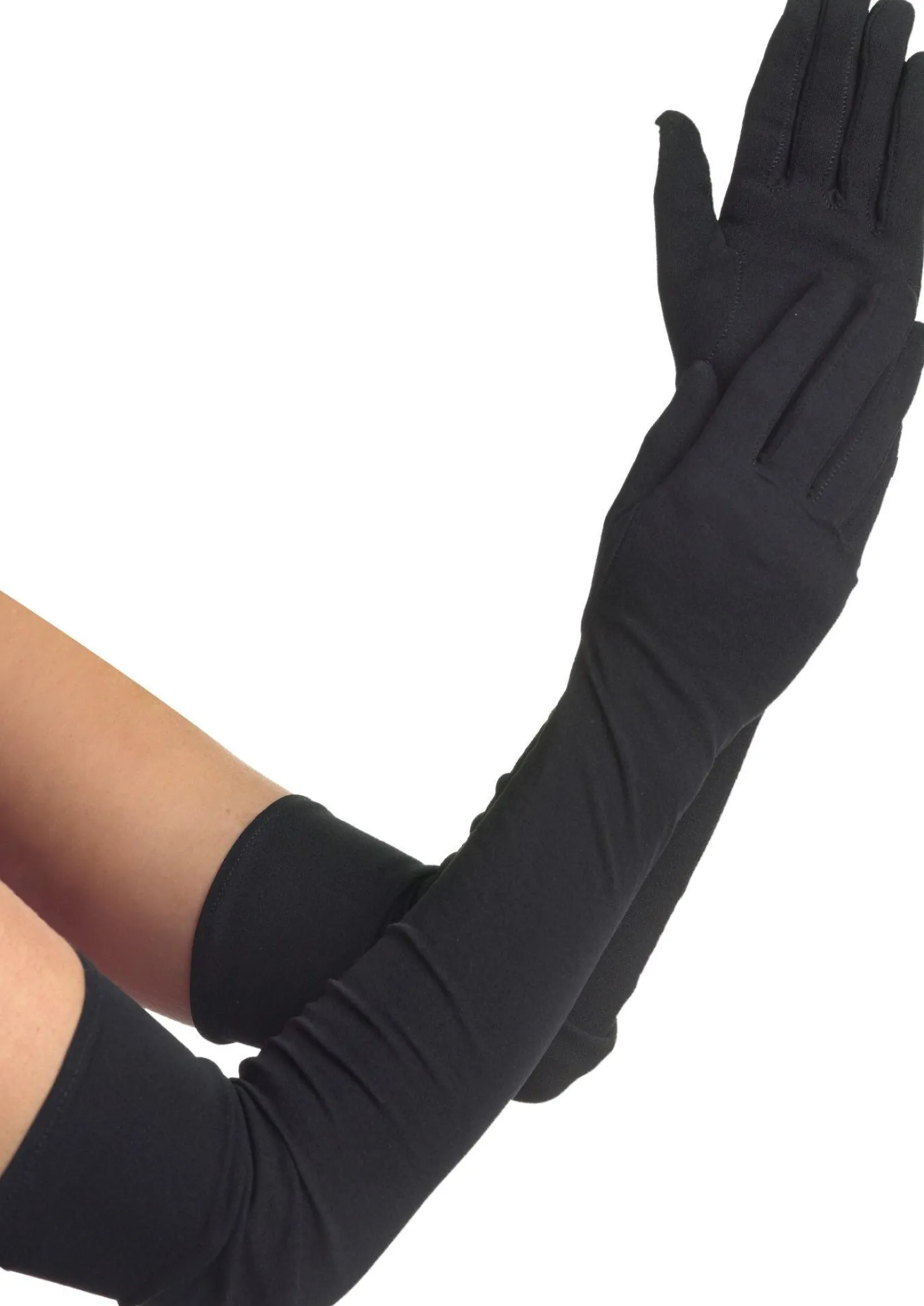 Adult Extra Long Black Gloves