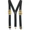 Adult Gold Dollar Sign Suspenders
