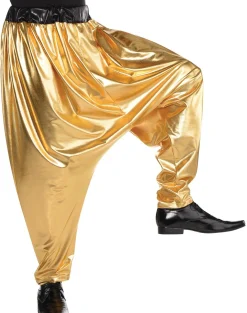 Adult Gold Hip Hop Harem Pants