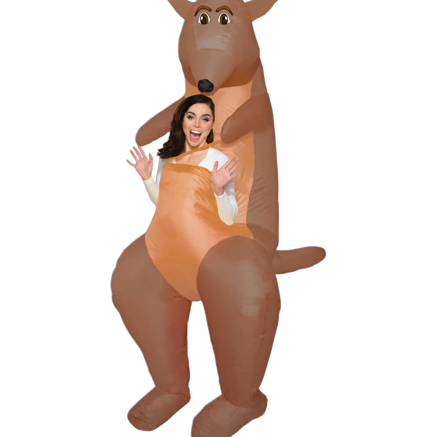 Adult Joey in the Pouch Kangaroo Inflatable Costume