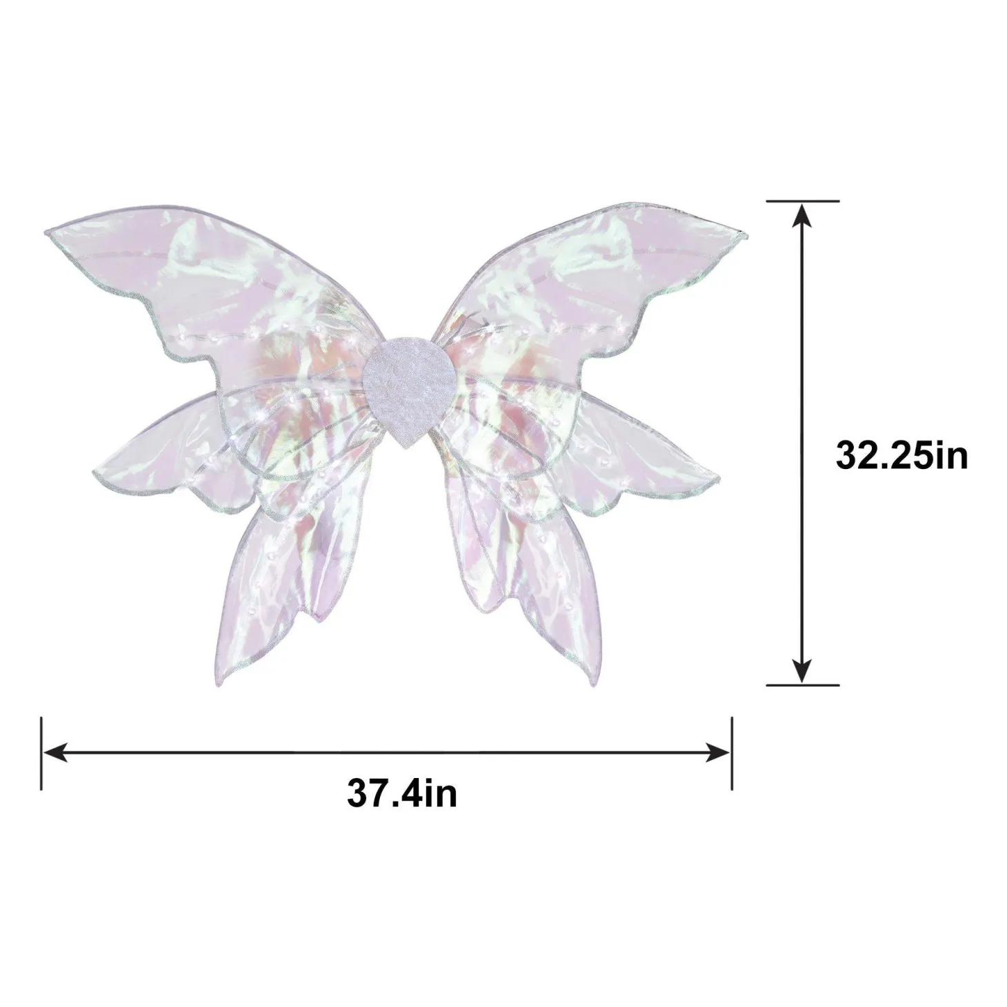 Adult Light-Up Iridescent Fairy Wings