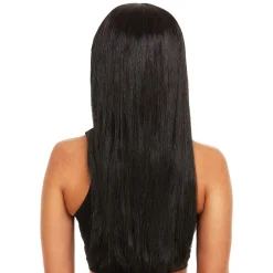 Adult Long Straight Black Wig