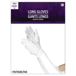 Adult Long White Gloves Deluxe