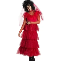 Adult Lydia Red Wedding Dress Costume - Beetlejuice