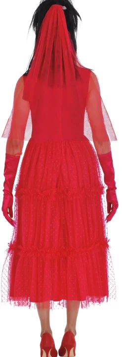Adult Lydia Red Wedding Dress Costume - Beetlejuice