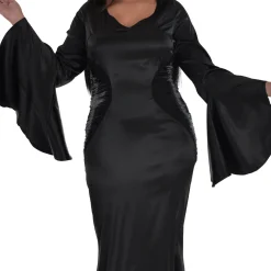 Adult Morticia Addams Plus Size Costume - Wednesday TV Series