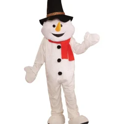 Adult Plush Snowman Mascot Costume