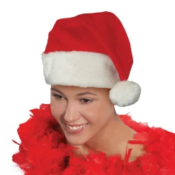 Adult Red and White Santa Hat