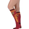 Adult Red & Gold Gryffindor Knee-High Socks - Harry Potter