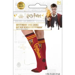 Adult Red & Gold Gryffindor Knee-High Socks - Harry Potter