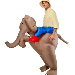 Adult Ride In Elephant Inflatable Costume