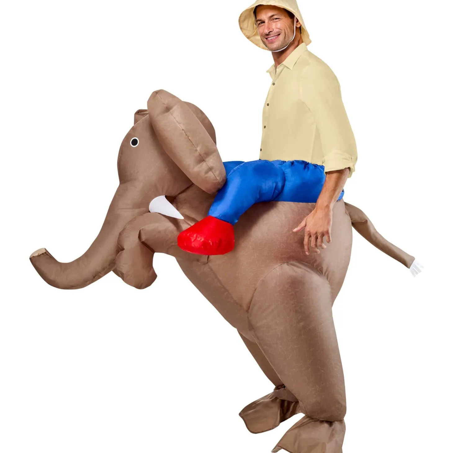 Adult Ride In Elephant Inflatable Costume
