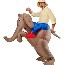 Adult Ride In Elephant Inflatable Costume