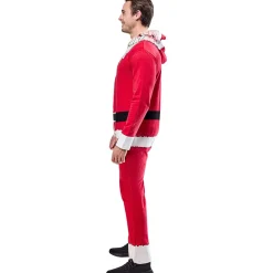 Adult Santa Claus Zipsters Hooded Costume