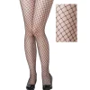 Adult Sparkling Black Diamond Fishnet Pantyhose