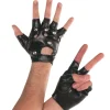 Adult Studded Fingerless Gloves