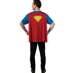 Adult Superman Costume Shirt with Cape