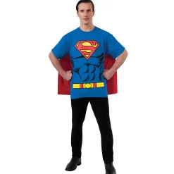 Adult Superman Costume Shirt with Cape