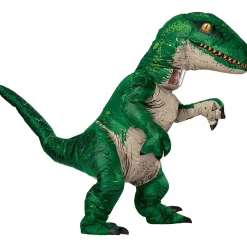 Adult Velociraptor Inflatable Dinosaur Costume with Sound
