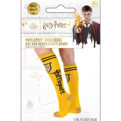 Adult Yellow & Black Hufflepuff Knee-High Socks - Harry Potter