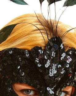 After Dark Feather Masquerade Mask