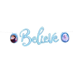 Air-Filled Believe Frozen 2 Balloon Banner 3pc