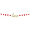 Air-Filled Gold Love Valentine's Day Letter Balloon Banner, 16ft