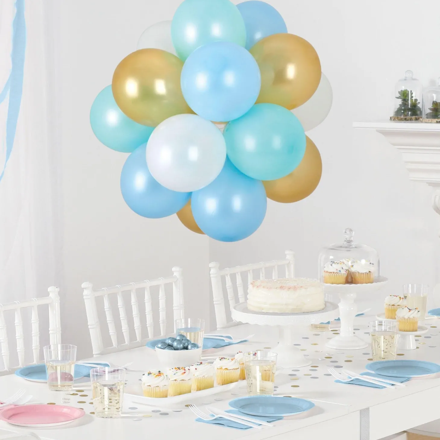 Air-Filled Latex Balloon Chandelier Sphere Kit, Assorted Colors