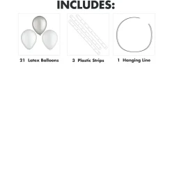 Air-Filled Latex Balloon Chandelier Sphere Kit, Assorted Colors