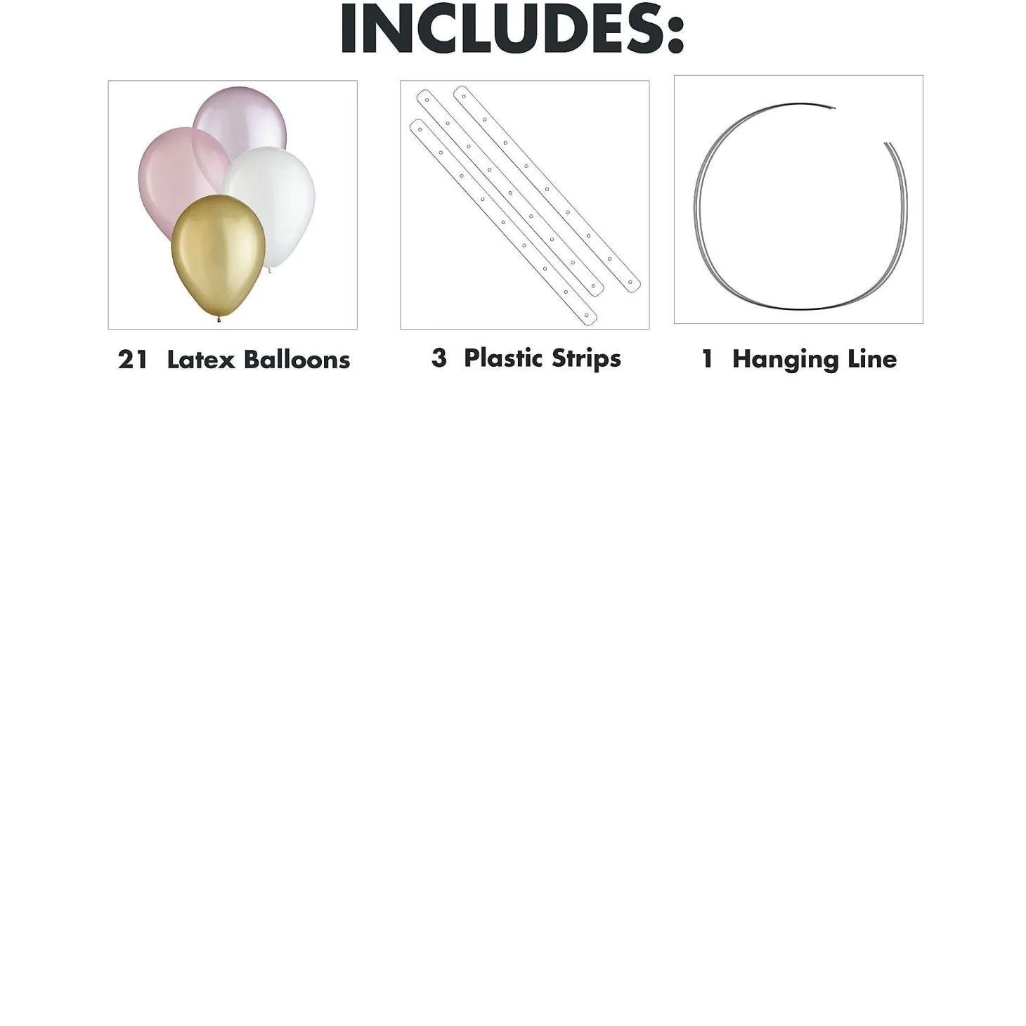 Air-Filled Latex Balloon Chandelier Sphere Kit, Assorted Colors