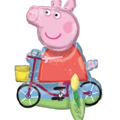 Air-Filled Sitting Peppa Pig Balloon, 22in