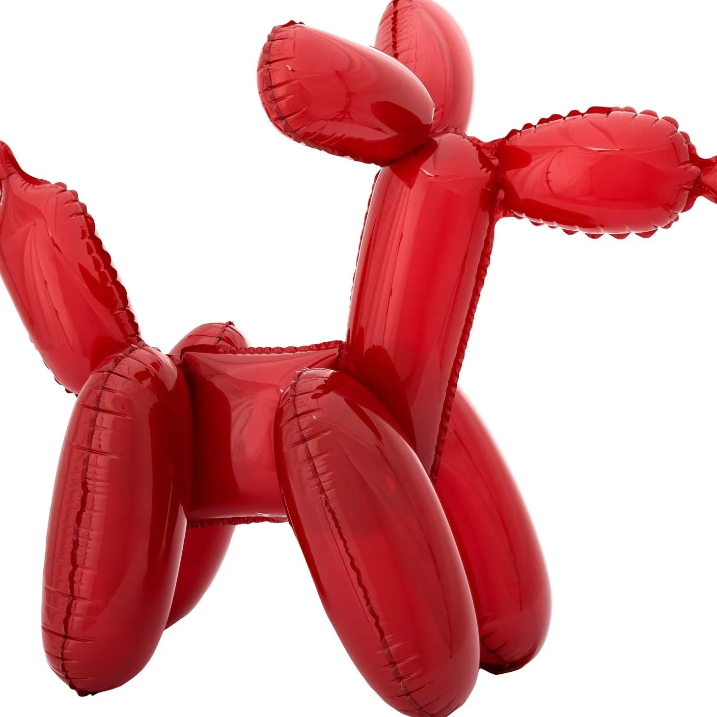 Air-Filled Sitting Red Balloon Dog Balloon, 23in