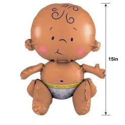Air-Filled Sitting Welcome Baby Balloon,15in, Assorted Colors