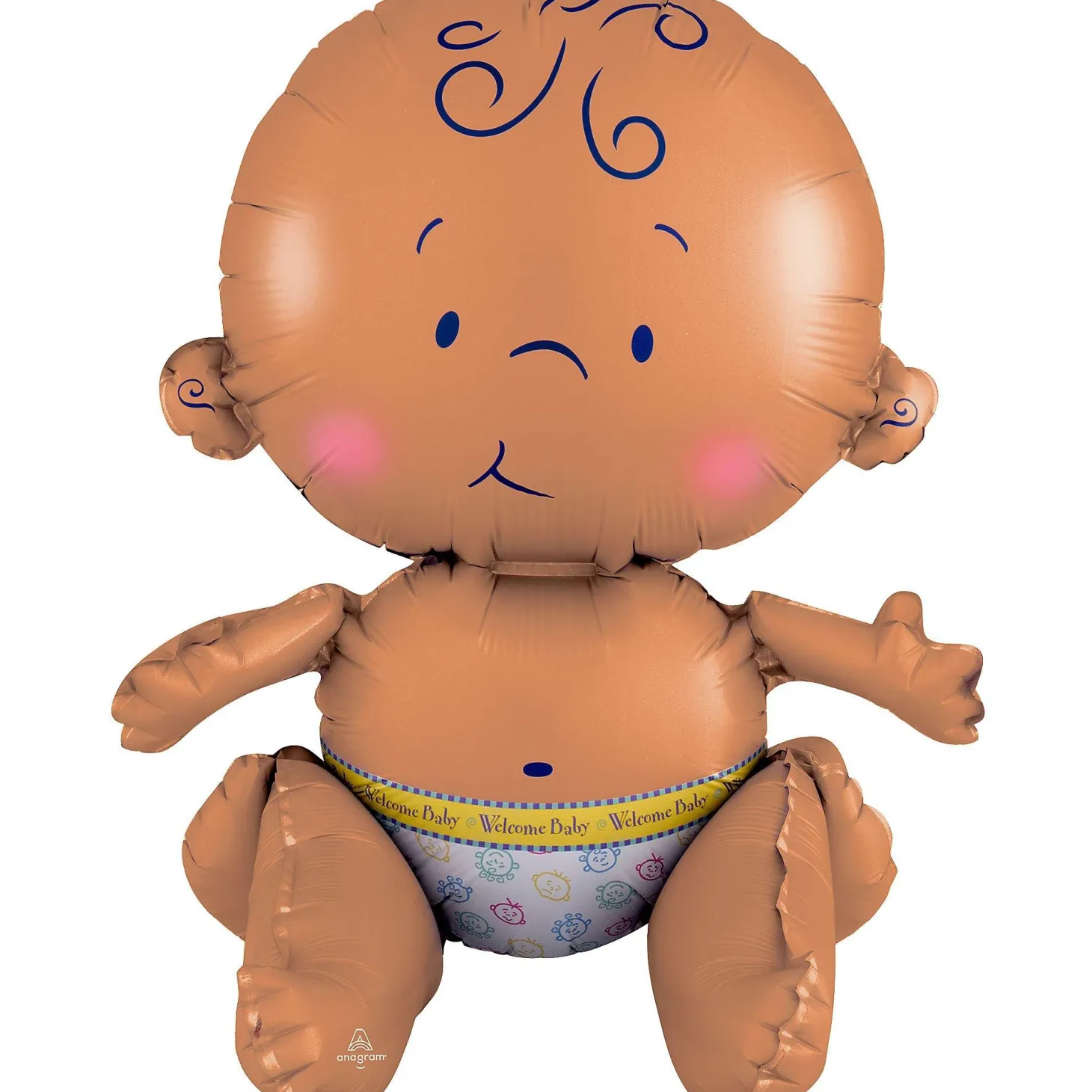 Air-Filled Sitting Welcome Baby Balloon,15in, Assorted Colors