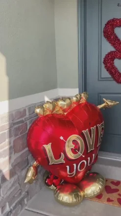AirLoonz Heart & Arrow Love You Foil Balloon, 3.66ft - Just My Type
