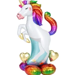 AirLoonz Rainbow Unicorn Balloon, 55in